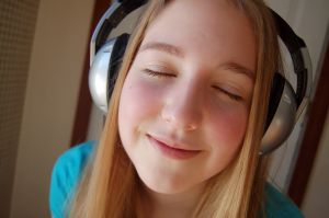 Girl with Headphones