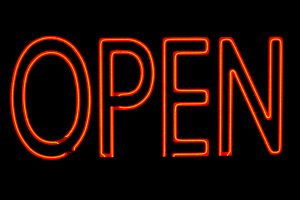 Neon open sign