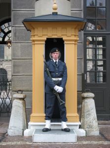 Royal castle guard at Stockholm