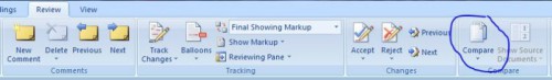 MS Word Compare function
