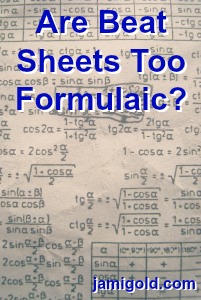 Page of math formulas with text: Are Beat Sheets Too Formulaic?