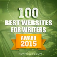Badge for 100 Best Websites for Writers: Award 2015