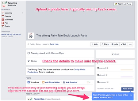 Screenshot of FB Event Page