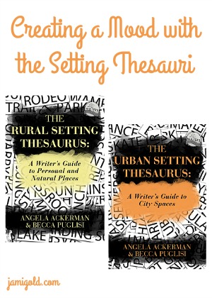 Setting Thesauri covers with text: Creating a Mood with the Setting Thesauri