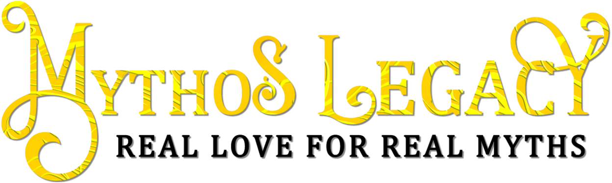 Mythos Legacy logo with "Real Love for Real Myths" tagline